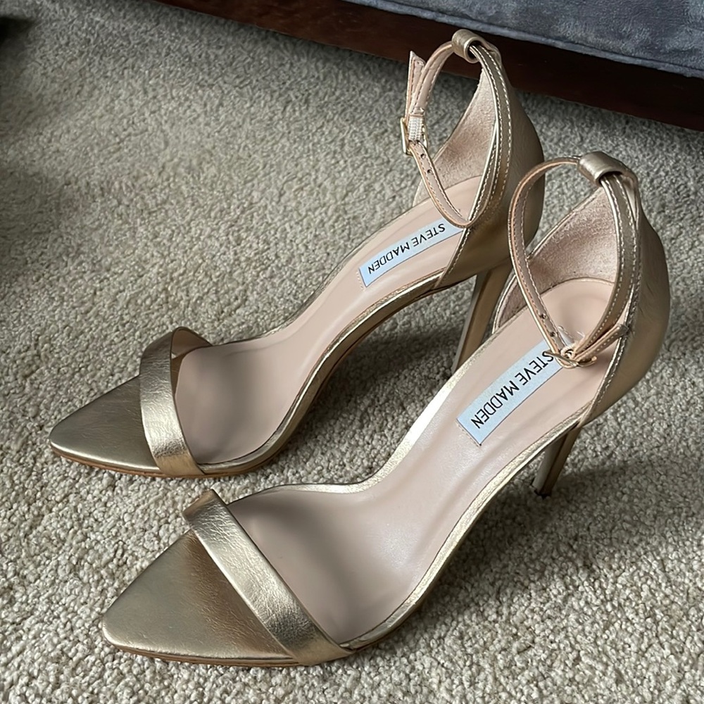 Steve Madden Gold Heels